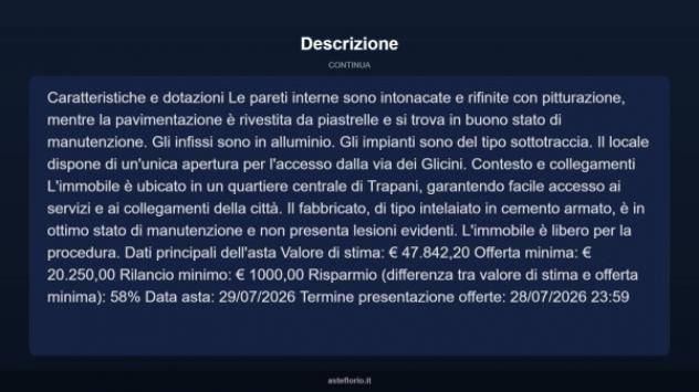 Immobile in asta di 53 m² in vendita a Trapani - Foto 5