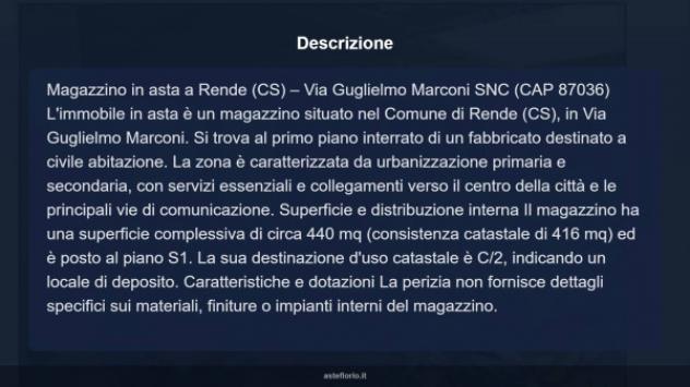 Immobile in asta di 440 m² in vendita a Rende - Foto 9