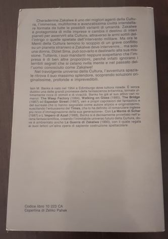 LA GUERRA DI ZAKALWE, lain M. Banks, COSMO COLLANA DI FANTASCIENZA 223. - Foto 3