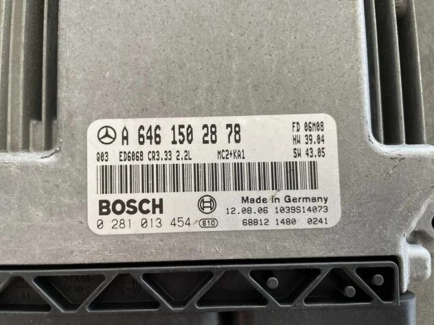 0281013454 ECU CENTRALINA MERCEDES VITO 2.2 CE3.33 CR333 A6461502878