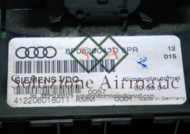 8P0820043D 412206018011 A3 2.0 centralina clima Siemens VDO - Foto 2