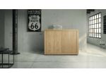 Mobili Rustici In Legno Credenza Moderna 2 Ante in Legno Color Rovere cod 216M