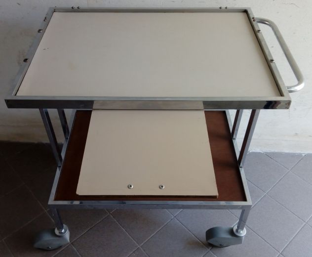 Carrello Portavivande Acciaio con piano estraibile - Foto 3