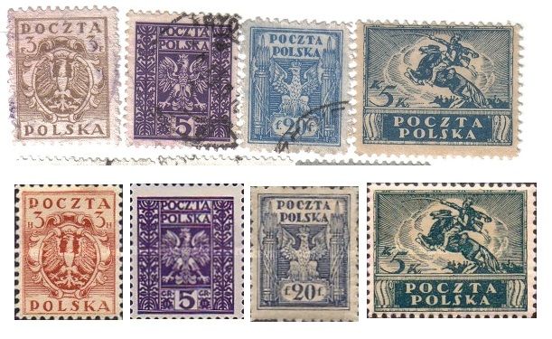 A165 - RARA VARITA' DI FRANCOBOLLI POLONIA