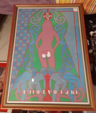 Serigrafia 13/100 di A.Picini "I Tarocchi " con cornice