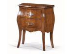Comodino bombato con 2 cassetti stile arte povera cod 11212