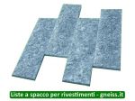 Strisce spacco in Beola Grigia per rivestimento