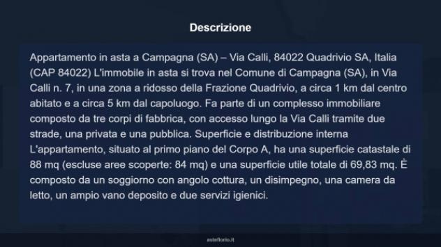 Immobile in asta di 88 m², box auto in vendita a Campagna - Foto 5