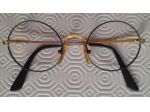 montatura occhiali tondi in metallo  vintage cm.12