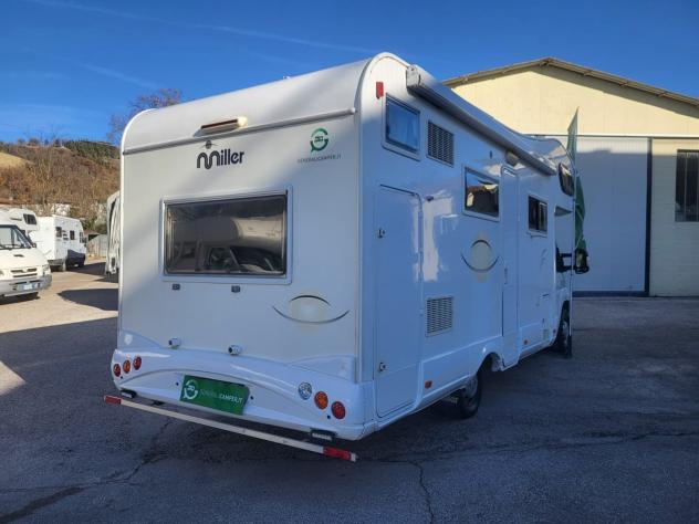 CAMPER MILLER DUCATO MANSARDATO 7 POSTI DOPPIA DINETTE CLIMATIZZATORE FOTOVOLTAICO GENERALI USATI 513 - Foto 4
