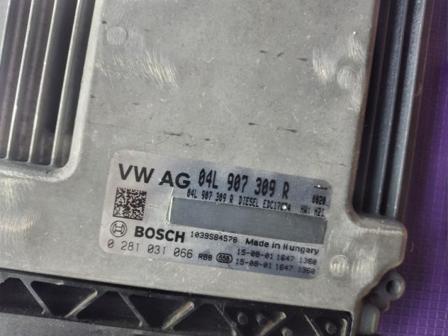 CENTRALINA ECU 0281031066 EDC17C74 VW GOLF VII PASSAT Vw Golf 7 Centralina moto - Foto 2