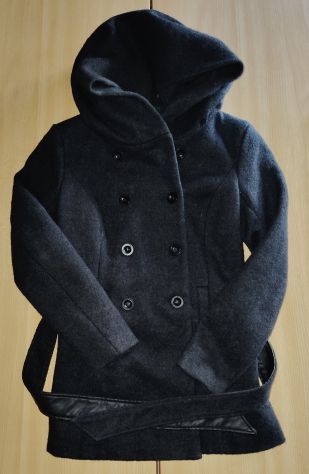 Cappotto doppio petto grigio scuro Tg M - Foto 2