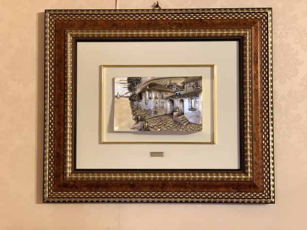 QUADRO IN RILEVO AG3 IN ORO E ARGENTO