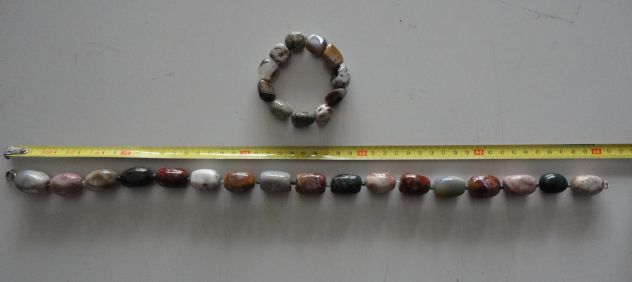 Lotto vari oggetti Collana e Bracciale di Diaspro
