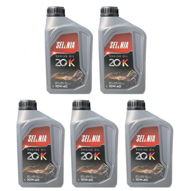 Kit Olio Motore Selenia 20K 10w40 5 litri