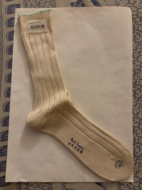 CALZE NUOVE DA UOMO FIRMATE ORIGINALI PAUL SMITH,MADE IN ITALY
