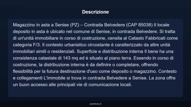 Immobile in asta di 143 m² in vendita a Senise - Foto 3