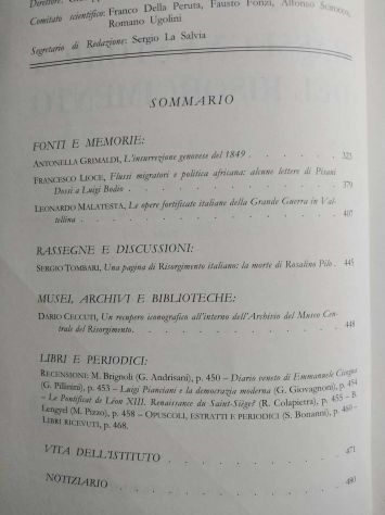 RASSEGNA STORICA DEL RISORGIMENTO ANNO 2008 XCV 2 FASCICOLI III e IV - Foto 7