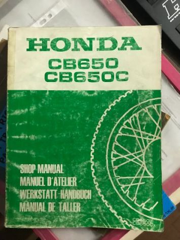 CB650 CB650C manuale officina manutenzione moto honda
