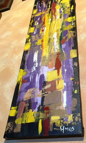 Quadro astratto dipinto a mano
