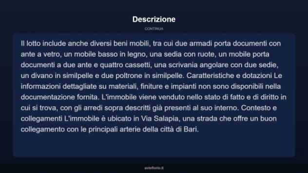 Immobile in asta di 47 m² in vendita a Bari - Foto 4