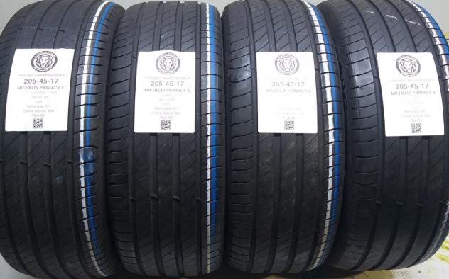 4 GOMME 205 45 17 MICHELIN A77052