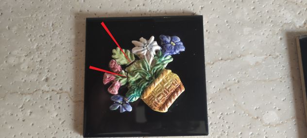 10 piastrelle decorative in ceramica con rilievi - Foto 2
