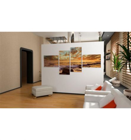 Quadro Con Il Tramonto Cm.100x45 E 200x90 ARREDALACASA - Foto 2