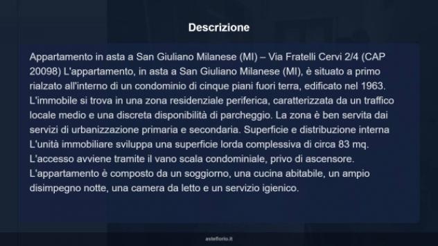 Immobile in asta di 83 m², box auto in vendita a San Giuliano Milanese - Foto 7