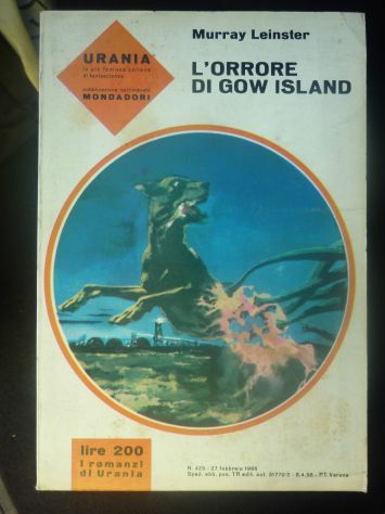 L'ORRORE DI GOW ISLAND, MURRAY LEINSTER, URANIA MONDADORI N. 425. - Foto 3