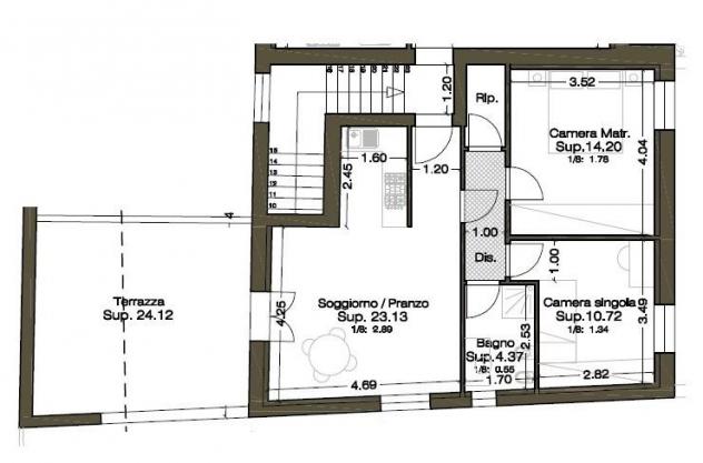 Appartamento in vendita a Cascina 65 mq Rif: 1365886