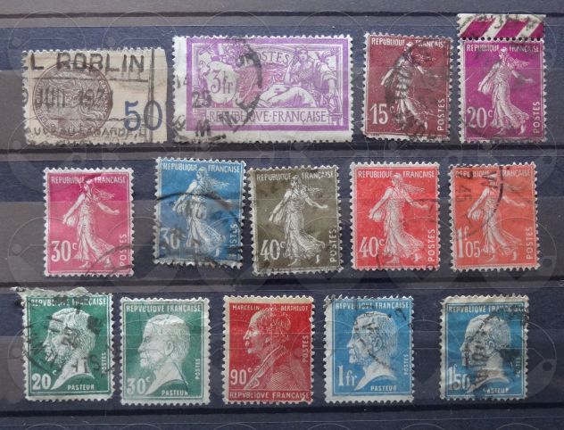 FRANCIA 1853-1929 Lotto di 85 francobolli - Foto 5