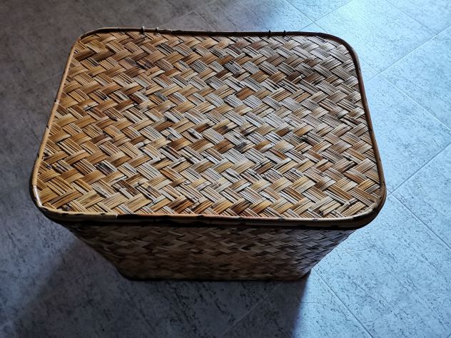 Cesta In Vimimi Intrecciato Rettangolare - Foto 6