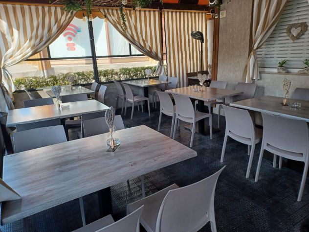 Tavoli e Sedie Trento Per Ristorante Bar Pizzeria nuovi affare Stile Industrial - Foto 10