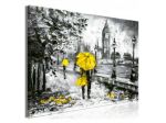Quadro Ombrelli Gialli A Londra Cm.90x60 E 120x80 ARREDALACASA