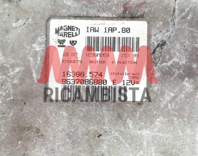 9637086880 IAW1AP.80 Peugeot 206 1.1 centralina motore Magneti Marelli - Foto 2