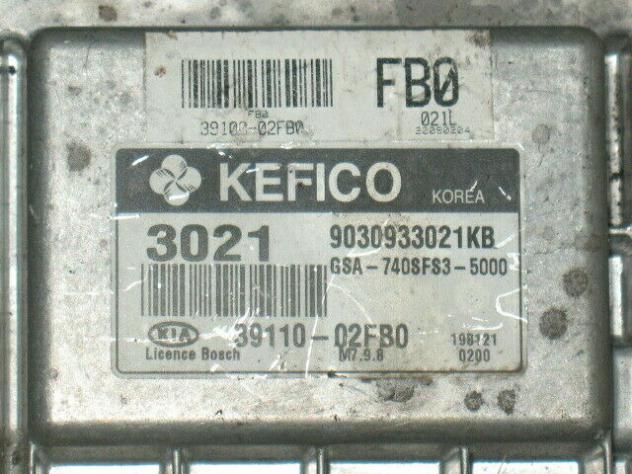 3911002FB0 ECU KIA KEFICO 39110-02FB0 3911002FB0 9030933021KB - Foto 2