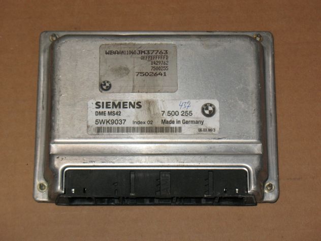 7500255 CENTRALINA MOTORE BMW SERIE 5 2.5 2.8 7500255 5WK9037 DME MS42
