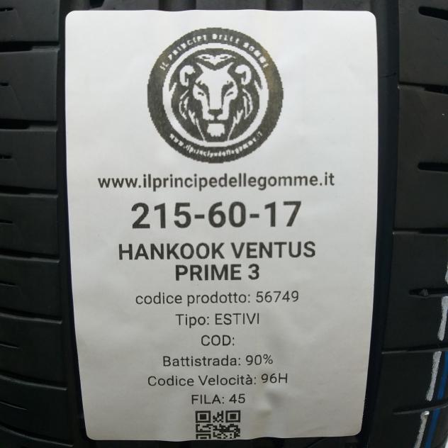 2 GOMME 215 60 17 HANKOOK A56749 - Foto 2