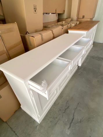 NUOVA CREDENZA DI VERO LEGNO CON 3 PORTE E 3 CASSETTI - Foto 4