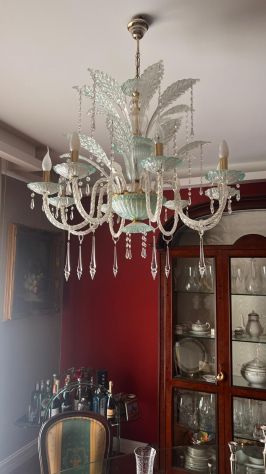 Vendo bellissimo lampadario con pendenti in Swarovski - Foto 2