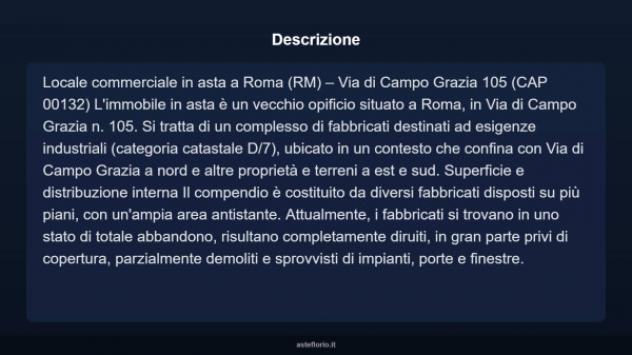 Immobile in asta di 2000 m² in vendita a Roma - Foto 4