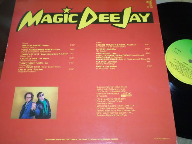MAGIC DEE JAY - Compilation Mixed - LP / 33 giri 1984 Discomagic Records - Foto 2