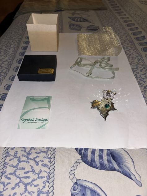 BELLISSIMO ORSETTO NUOVO IN CRISTALLO SWAROVSKI E ARGENTO SENZA DIFETTI - Foto 3