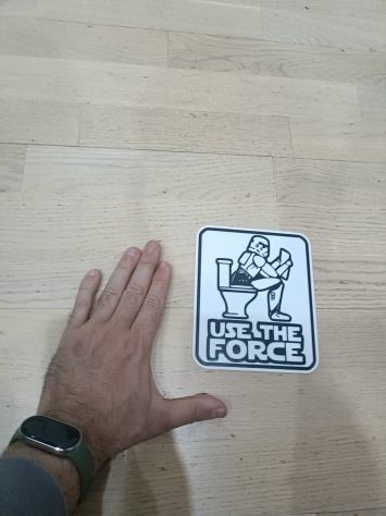 insegna divertente star wars per gabinetto - Foto 3