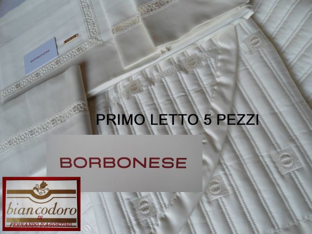BORBONESE completo letto corredo , matrimonio , sposa .
