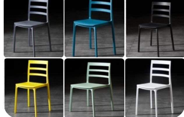 Sedie da interni da esterno n polipropilene per ludo balneare per r6design
