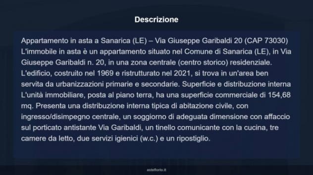 Immobile in asta di 154 m² con più di 5 locali in vendita a Sanarica - Foto 8