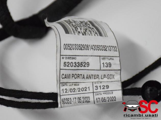 Cablaggio Porta Anteriore Desta Fiat New Panda 52033529 52033530 - 36814 - Foto 2