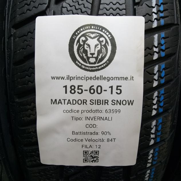 4 GOMME 185 60 15 MATADOR A63599 - Foto 2